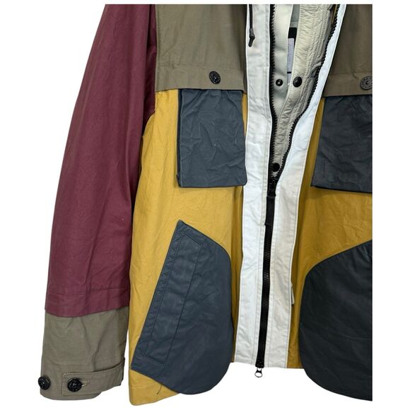 STONE ISLAND Tri-Color Jacket In Mustard Size L - Picture 2 of 15